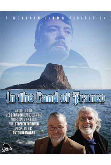 Stephen Thrower and Antonio Mayans with Jess Franco superimposed over the sea and sky.