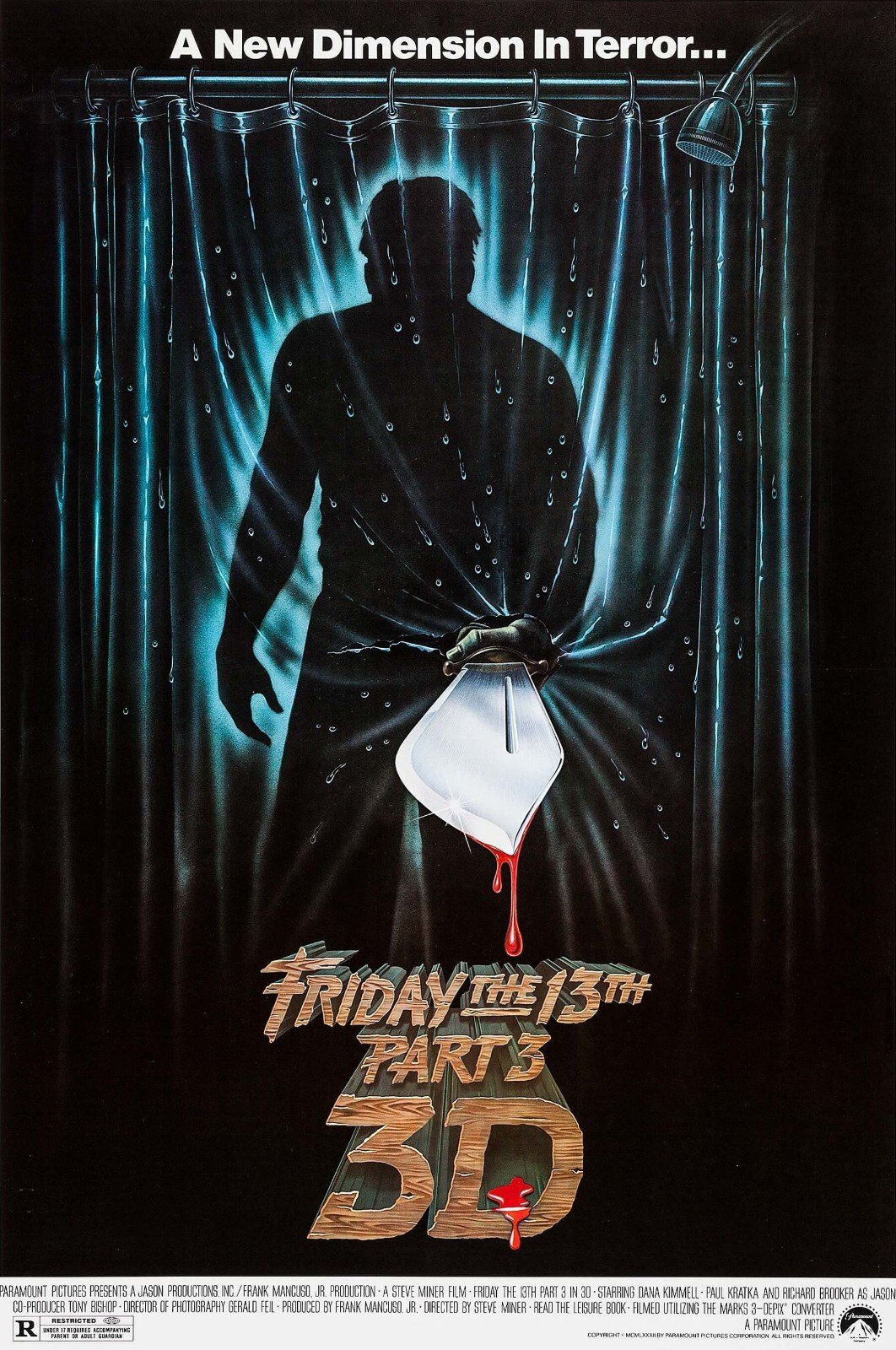 The original poster for Friday the 13th Part III 3D